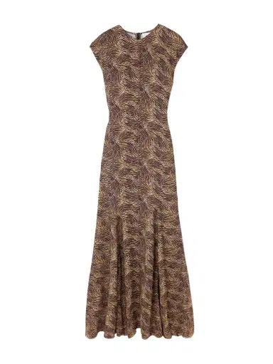 Tove Vanja Zebra-print Stretch-crepe Maxi Dress | Thumbnail 1 Tove Vanja Zebra-print Stretch-crepe Maxi Dress | Thumbnail 1