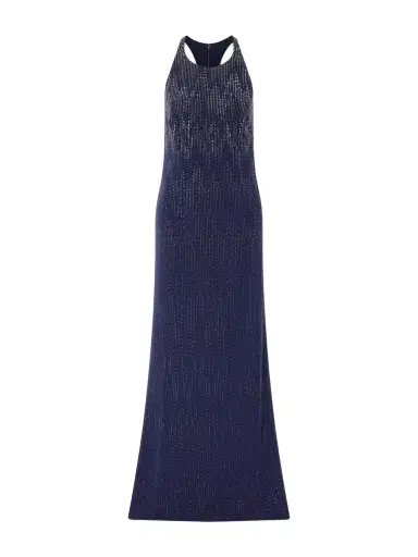 Ralph Lauren Collection Claeton Crystal-embellished Crepe Halterneck Gown | Thumbnail 1 Ralph Lauren Collection Claeton Crystal-embellished Crepe Halterneck Gown | Thumbnail 1