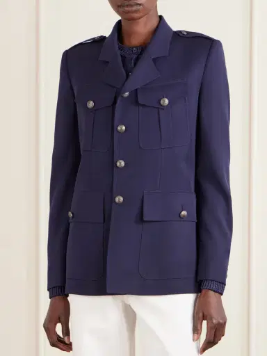 Ralph Lauren Collection Annabeth Grain De Poudre Wool Jacket | Thumbnail 3 Ralph Lauren Collection Annabeth Grain De Poudre Wool Jacket | Thumbnail 3