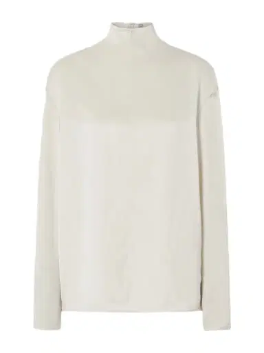 TOTEME Satin Turtleneck Blouse | Thumbnail 1 TOTEME Satin Turtleneck Blouse | Thumbnail 1