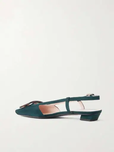 Roger Vivier Belle Vivier 25 Suede Slingback Pumps | Thumbnail 3 Roger Vivier Belle Vivier 25 Suede Slingback Pumps | Thumbnail 3