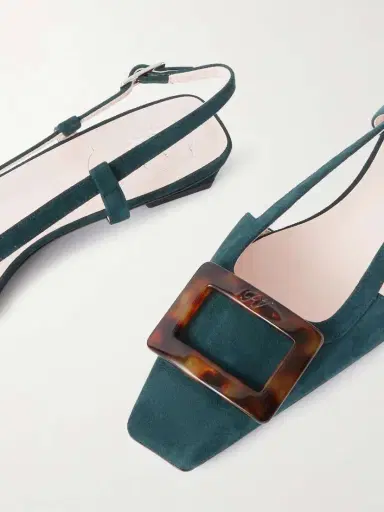 Roger Vivier Belle Vivier 25 Suede Slingback Pumps | Thumbnail 5 Roger Vivier Belle Vivier 25 Suede Slingback Pumps | Thumbnail 5