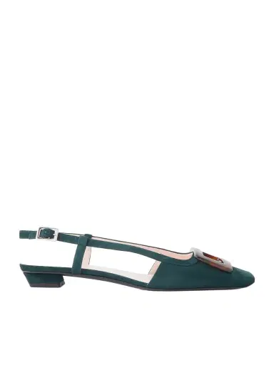 Roger Vivier Belle Vivier 25 Suede Slingback Pumps | Thumbnail 1 Roger Vivier Belle Vivier 25 Suede Slingback Pumps | Thumbnail 1