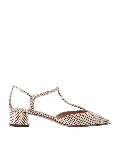Aquazzura Sorbonne 35 Polka-dot Textured-leather Pumps | Thumbnail 1 Aquazzura Sorbonne 35 Polka-dot Textured-leather Pumps | Thumbnail 1