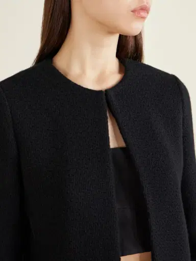 Gabriela Hearst Normand Frayed Wool And Cashmere-blend Jacket | Thumbnail 4 Gabriela Hearst Normand Frayed Wool And Cashmere-blend Jacket | Thumbnail 4