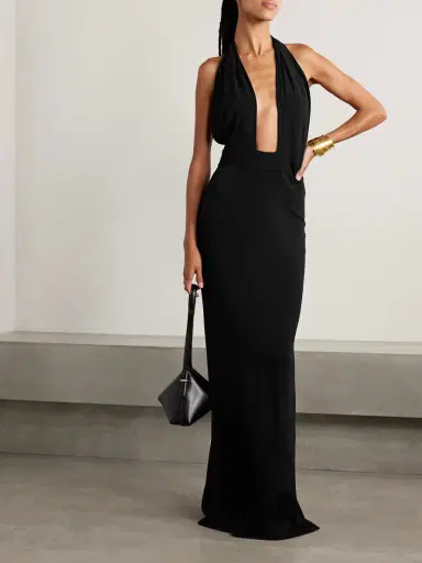 Nili Lotan Lita Convertible Jersey Halterneck Gown | Thumbnail 2 Nili Lotan Lita Convertible Jersey Halterneck Gown | Thumbnail 2