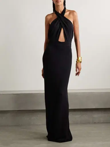 Nili Lotan Lita Convertible Jersey Halterneck Gown | Thumbnail 5 Nili Lotan Lita Convertible Jersey Halterneck Gown | Thumbnail 5