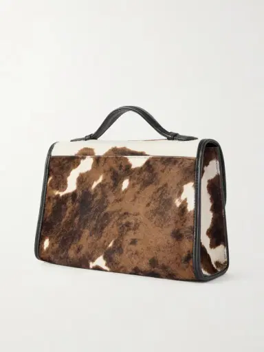 Gabriela Hearst Leonora Medium Cow-print Calf Hair Tote | Thumbnail 4 Gabriela Hearst Leonora Medium Cow-print Calf Hair Tote | Thumbnail 4