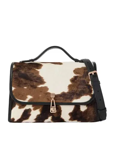 Gabriela Hearst Leonora Medium Cow-print Calf Hair Tote | Thumbnail 1 Gabriela Hearst Leonora Medium Cow-print Calf Hair Tote | Thumbnail 1