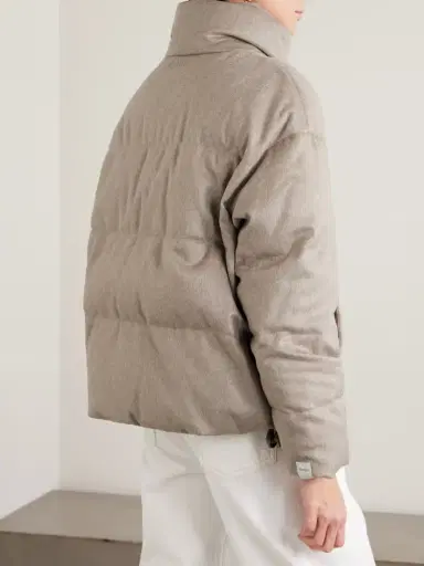 Max Mara Quilted Brushed-cashmere Down Jacket | Thumbnail 4 Max Mara Quilted Brushed-cashmere Down Jacket | Thumbnail 4