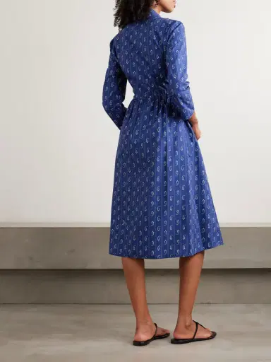 Tory Burch Printed Cotton Midi Shirt Dress | Thumbnail 3 Tory Burch Printed Cotton Midi Shirt Dress | Thumbnail 3