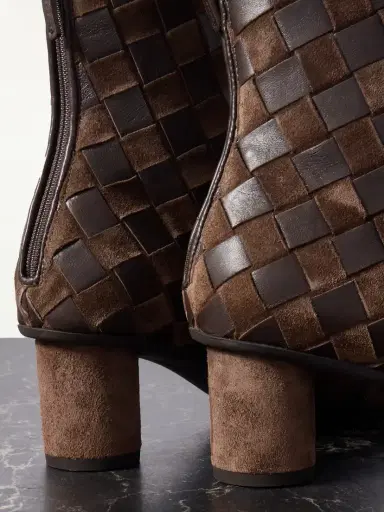 Bottega Veneta Atomic Intrecciato Leather Ankle Boots | Thumbnail 4 Bottega Veneta Atomic Intrecciato Leather Ankle Boots | Thumbnail 4
