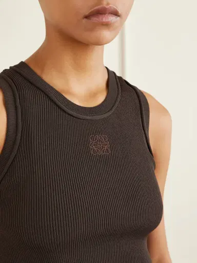 Loewe Anagram-embroidered Ribbed Tank | Thumbnail 5 Loewe Anagram-embroidered Ribbed Tank | Thumbnail 5