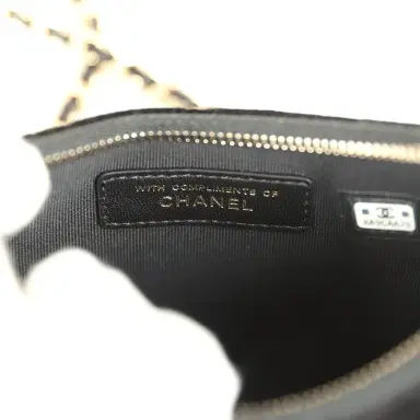 Chanel Chanel Crystal CC Hobo Bag with Chain Black Velvet Light Gold Hardware | Thumbnail 10 Chanel Chanel Crystal CC Hobo Bag with Chain Black Velvet Light Gold Hardware | Thumbnail 10