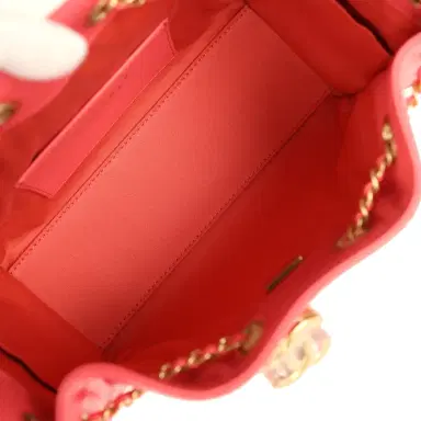 Chanel Chanel Mini 25 Hobo Bag Coral Pink Caviar Antique Gold Hardware | Thumbnail 8 Chanel Chanel Mini 25 Hobo Bag Coral Pink Caviar Antique Gold Hardware | Thumbnail 8