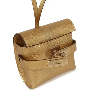 HERMÈS Hermes Kelly Festival Bag Charm Dore Chevre Chamkilight Permabrass Hardware | Thumbnail 7 HERMÈS Hermes Kelly Festival Bag Charm Dore Chevre Chamkilight Permabrass Hardware | Thumbnail 7