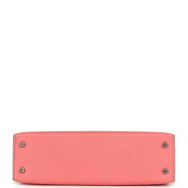 HERMÈS Hermes Kelly Sellier 20 Rose Lipstick Chevre Mysore Palladium Hardware | Thumbnail 6 HERMÈS Hermes Kelly Sellier 20 Rose Lipstick Chevre Mysore Palladium Hardware | Thumbnail 6
