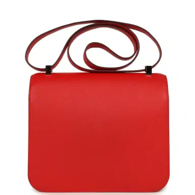 HERMÈS Pre-owned Hermes Constance 24 Rouge De Coeur Epsom Lacquered Palladium Hardware | Thumbnail 4 HERMÈS Pre-owned Hermes Constance 24 Rouge De Coeur Epsom Lacquered Palladium Hardware | Thumbnail 4