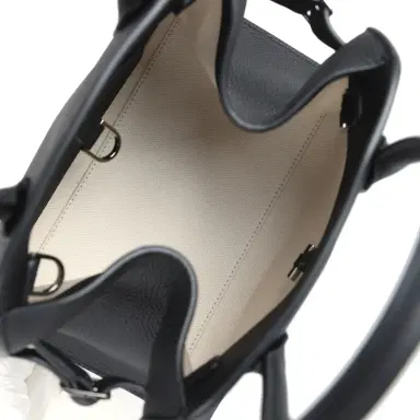 The Row The Row Soft Margaux 10 Bag Black Calfskin Silver Hardware | Thumbnail 8 The Row The Row Soft Margaux 10 Bag Black Calfskin Silver Hardware | Thumbnail 8