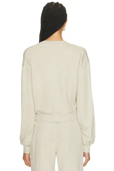 ÉTERNE Cropped V-Neck Sweatshirt | Thumbnail 3 ÉTERNE Cropped V-Neck Sweatshirt | Thumbnail 3