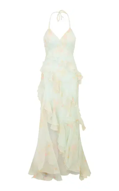 LoveShackFancy Viola Ruffled Chiffon Dress | Thumbnail 1 LoveShackFancy Viola Ruffled Chiffon Dress | Thumbnail 1