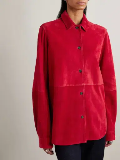 TOTEME Suede Overshirt | Thumbnail 3 TOTEME Suede Overshirt | Thumbnail 3