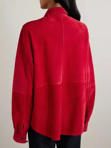 TOTEME Suede Overshirt | Thumbnail 4 TOTEME Suede Overshirt | Thumbnail 4