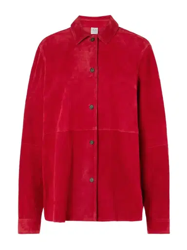 TOTEME Suede Overshirt | Thumbnail 1 TOTEME Suede Overshirt | Thumbnail 1