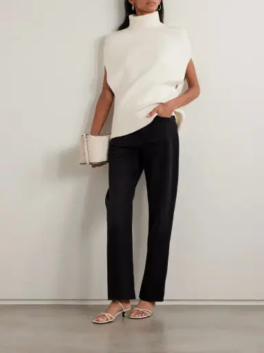 TOTEME Oversized Knitted Wool Turtleneck Tank | Thumbnail 2 TOTEME Oversized Knitted Wool Turtleneck Tank | Thumbnail 2