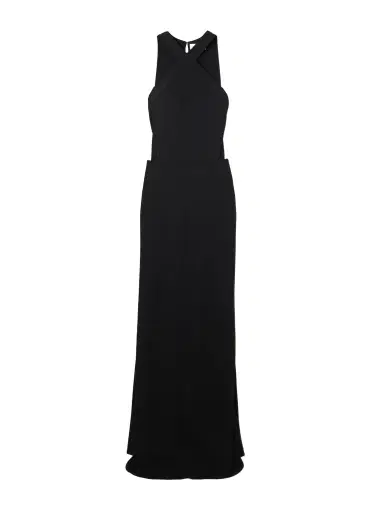Ilkyaz Ozel Yoko Cutout Crepe Halterneck Gown | Thumbnail 1 Ilkyaz Ozel Yoko Cutout Crepe Halterneck Gown | Thumbnail 1