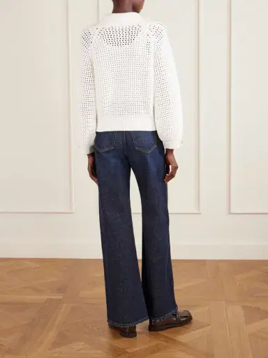 Brunello Cucinelli Open-knit Cotton-blend Sweater | Thumbnail 3 Brunello Cucinelli Open-knit Cotton-blend Sweater | Thumbnail 3