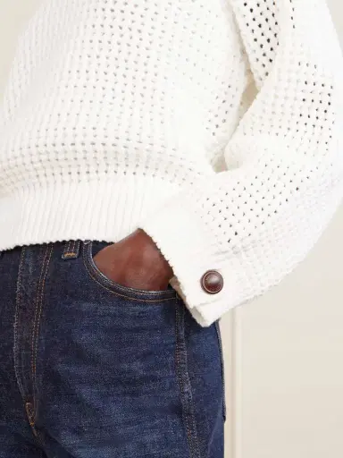 Brunello Cucinelli Open-knit Cotton-blend Sweater | Thumbnail 4 Brunello Cucinelli Open-knit Cotton-blend Sweater | Thumbnail 4