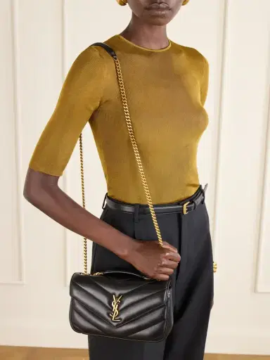 Saint Laurent Loulou Small Matelassé Leather Shoulder Bag | Thumbnail 6 Saint Laurent Loulou Small Matelassé Leather Shoulder Bag | Thumbnail 6