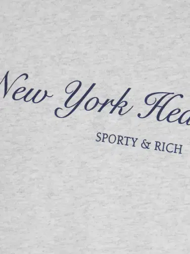 Sporty & Rich Ny Health Club Printed Cotton-jersey T-shirt | Thumbnail 4 Sporty & Rich Ny Health Club Printed Cotton-jersey T-shirt | Thumbnail 4