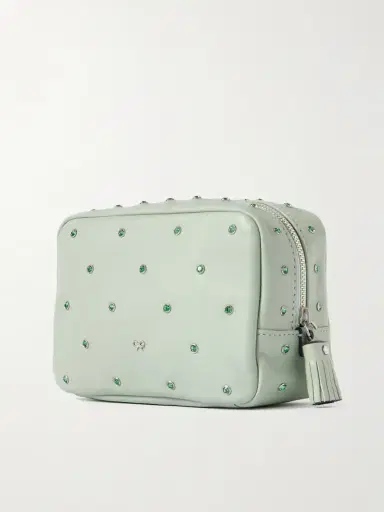 Anya Hindmarch Important Things Tasseled Crystal-embellished Leather Cosmetics Case | Thumbnail 2 Anya Hindmarch Important Things Tasseled Crystal-embellished Leather Cosmetics Case | Thumbnail 2