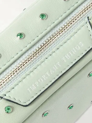 Anya Hindmarch Important Things Tasseled Crystal-embellished Leather Cosmetics Case | Thumbnail 3 Anya Hindmarch Important Things Tasseled Crystal-embellished Leather Cosmetics Case | Thumbnail 3