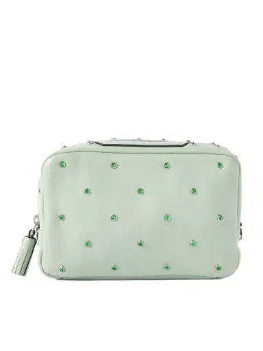 Anya Hindmarch Important Things Tasseled Crystal-embellished Leather Cosmetics Case | Thumbnail 1 Anya Hindmarch Important Things Tasseled Crystal-embellished Leather Cosmetics Case | Thumbnail 1