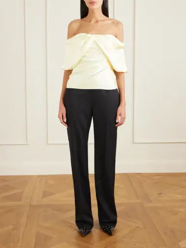 McQueen Off-the-shoulder Satin Top | Thumbnail 2 McQueen Off-the-shoulder Satin Top | Thumbnail 2