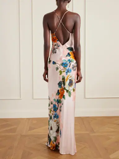 Borgo de Nor Olive Floral-print Satin-crepe Maxi Dress | Thumbnail 3 Borgo de Nor Olive Floral-print Satin-crepe Maxi Dress | Thumbnail 3