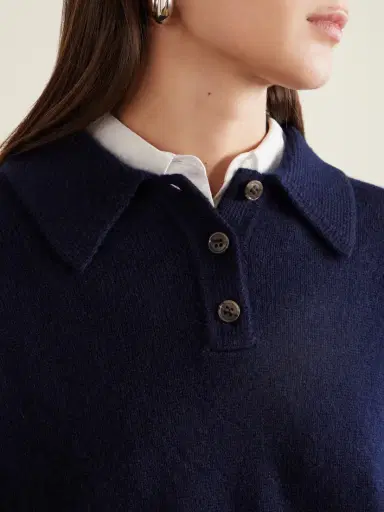 Lisa Yang Etta Cashmere Polo Sweater | Thumbnail 4 Lisa Yang Etta Cashmere Polo Sweater | Thumbnail 4