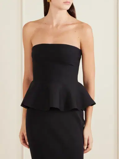 HIGH SPORT Eric Strapless Wool-blend Peplum Top | Thumbnail 3 HIGH SPORT Eric Strapless Wool-blend Peplum Top | Thumbnail 3