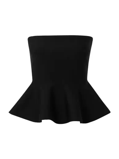 HIGH SPORT Eric Strapless Wool-blend Peplum Top | Thumbnail 1 HIGH SPORT Eric Strapless Wool-blend Peplum Top | Thumbnail 1