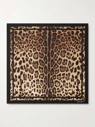 Dolce & Gabbana Leopard-print Silk-twill Scarf | Thumbnail 3 Dolce & Gabbana Leopard-print Silk-twill Scarf | Thumbnail 3