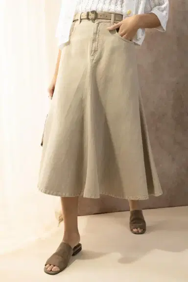 Brunello Cucinelli Five Pocket Flare Skirt | Thumbnail 3 Brunello Cucinelli Five Pocket Flare Skirt | Thumbnail 3