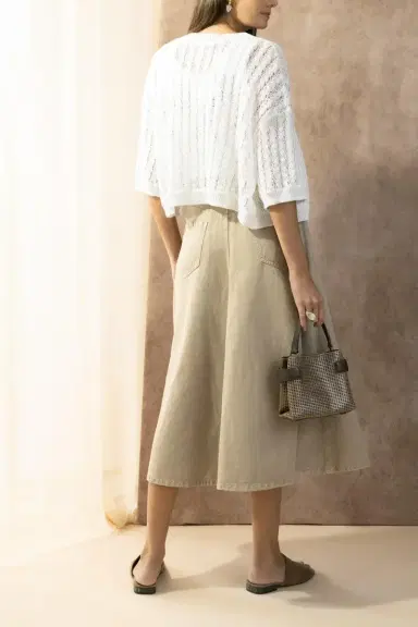 Brunello Cucinelli Five Pocket Flare Skirt | Thumbnail 4 Brunello Cucinelli Five Pocket Flare Skirt | Thumbnail 4