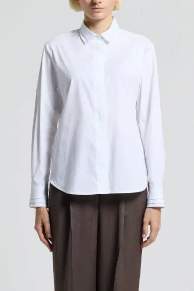 PESERICO Long Sleeve Pleated Shirt | Thumbnail 2 PESERICO Long Sleeve Pleated Shirt | Thumbnail 2