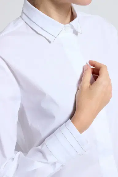 PESERICO Long Sleeve Pleated Shirt | Thumbnail 3 PESERICO Long Sleeve Pleated Shirt | Thumbnail 3