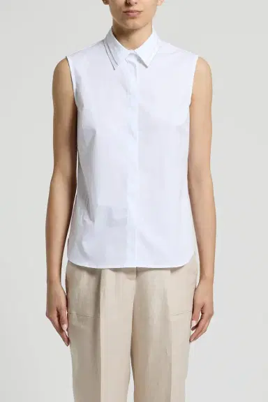 PESERICO Sleeveless Collar Blouse | Thumbnail 2 PESERICO Sleeveless Collar Blouse | Thumbnail 2