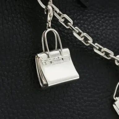 Madison Avenue Couture Bag Bestie Sterling Silver Birkin Charm | Thumbnail 4 Madison Avenue Couture Bag Bestie Sterling Silver Birkin Charm | Thumbnail 4