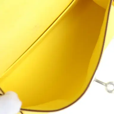 HERMÈS Hermes Kelly Pochette Jaune Citron Ostrich Palladium Hardware | Thumbnail 8 HERMÈS Hermes Kelly Pochette Jaune Citron Ostrich Palladium Hardware | Thumbnail 8